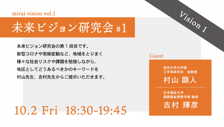 未来ビジョン研究会♯1｜N2/LAB 錦２丁目エリアプラットフォーム